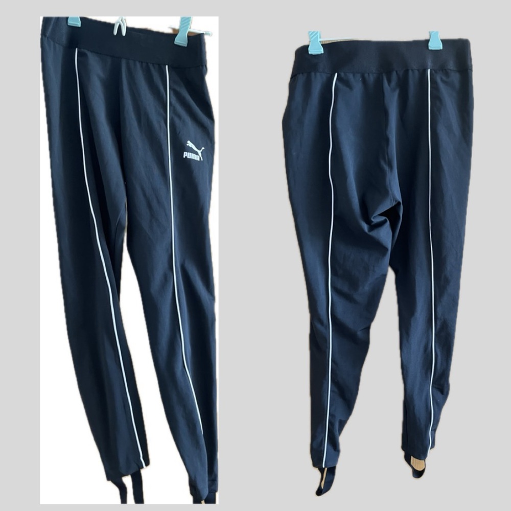 Puma Stirrup Workout  Leggings with White Piping